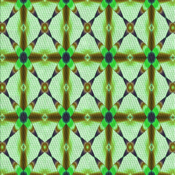 Patterned Fern Green Rug, pat2794grn