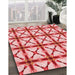 Machine Washable Transitional Pink Rug in a Family Room, wshpat2794rd