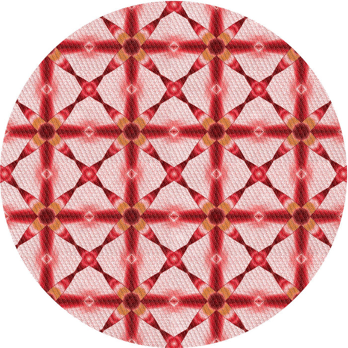 Square Patterned Pink Rug, pat2794rd