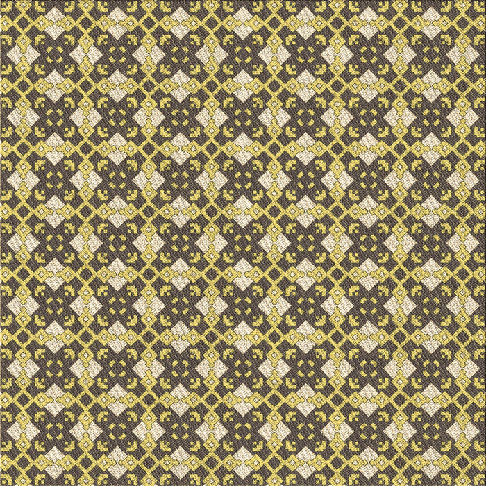 Round Patterned Coffee Brown Rug, pat2795brn