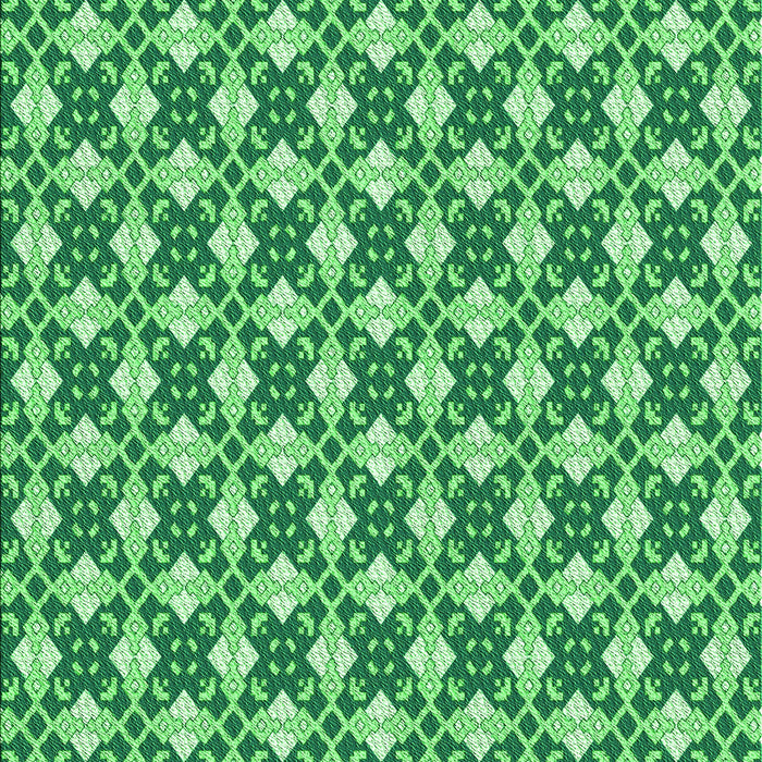 Machine Washable Transitional Jade Green Rug, wshpat2795grn