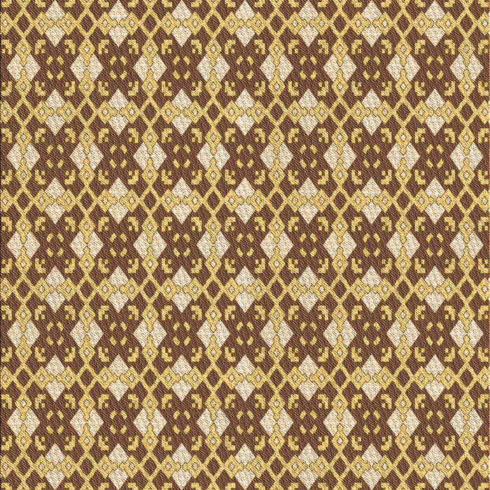 Patterned Saddle Brown Rug, pat2795org