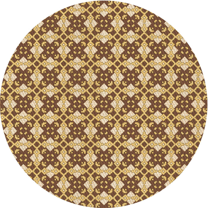 Square Machine Washable Transitional Saddle Brown Rug in a Living Room, wshpat2795org