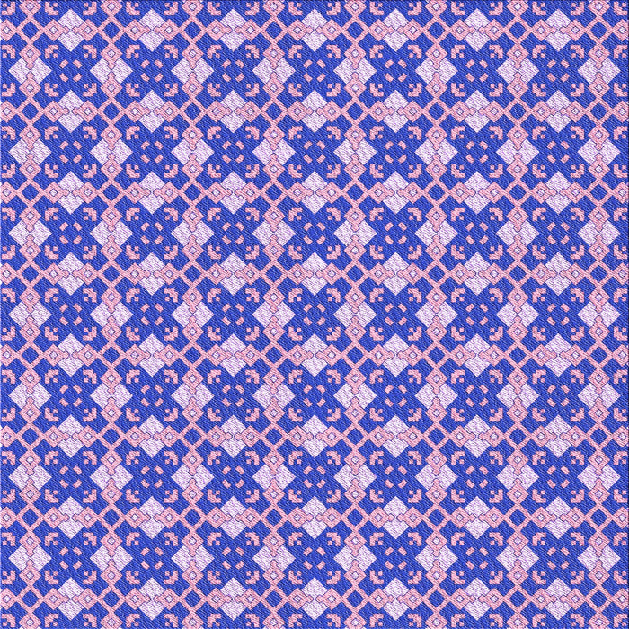 Round Patterned Blush Pink Rug, pat2795pur