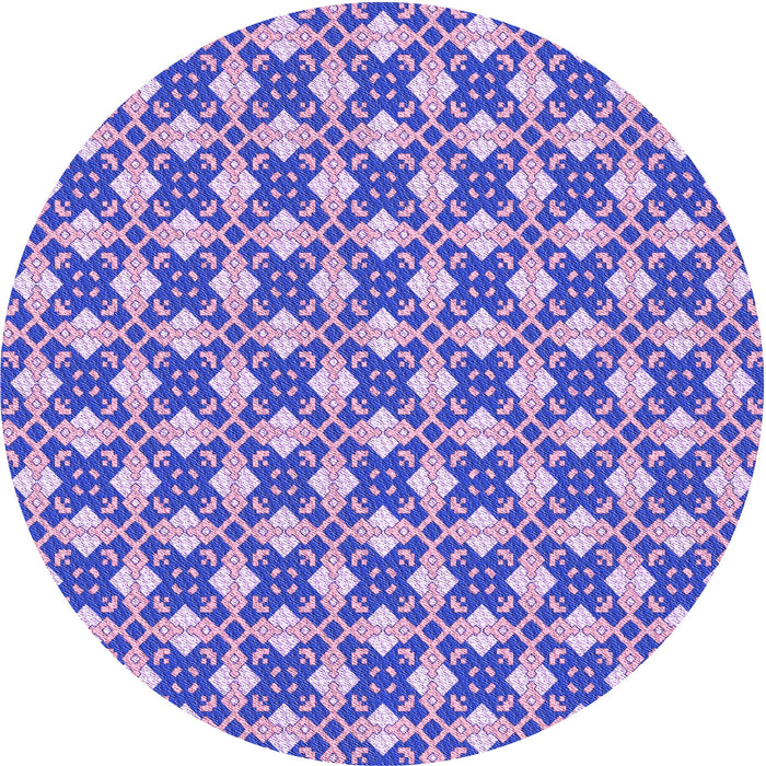 Square Patterned Blush Pink Rug, pat2795pur