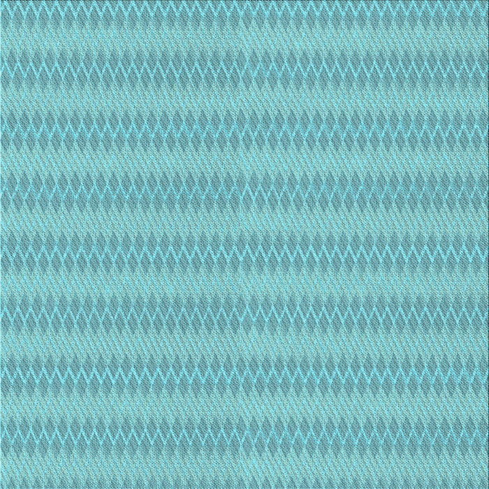 Round Machine Washable Transitional Macaw Blue Green Rug, wshpat2796lblu