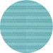 Square Patterned Macaw Blue Green Rug, pat2796lblu