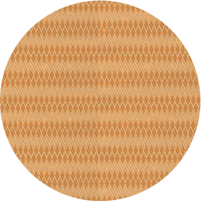 Square Patterned Neon Orange Rug, pat2796org