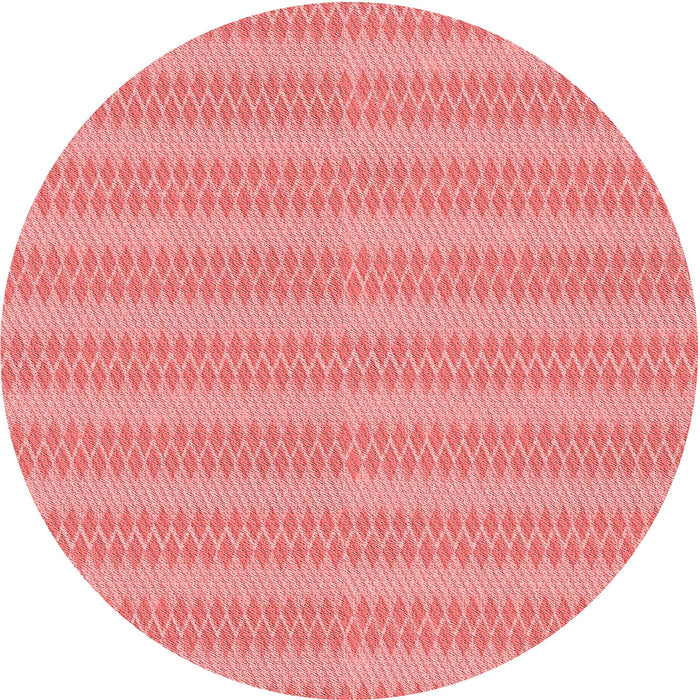 Square Patterned Light Coral Pink Rug, pat2796rd