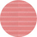 Square Patterned Light Coral Pink Rug, pat2796rd