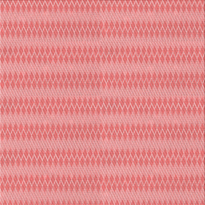 Round Patterned Light Coral Pink Rug, pat2796rd