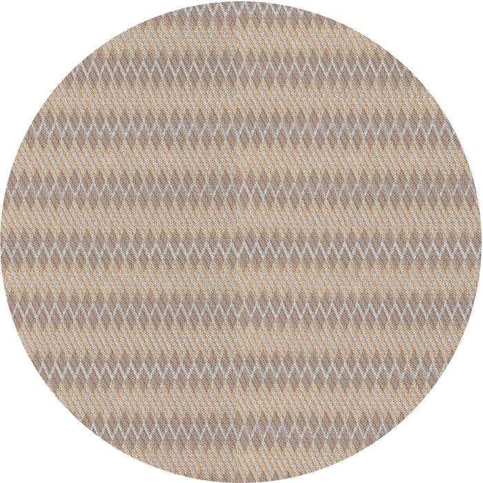 Sideview of Patterned Dark Almond Brown Novelty Rug, pat2796