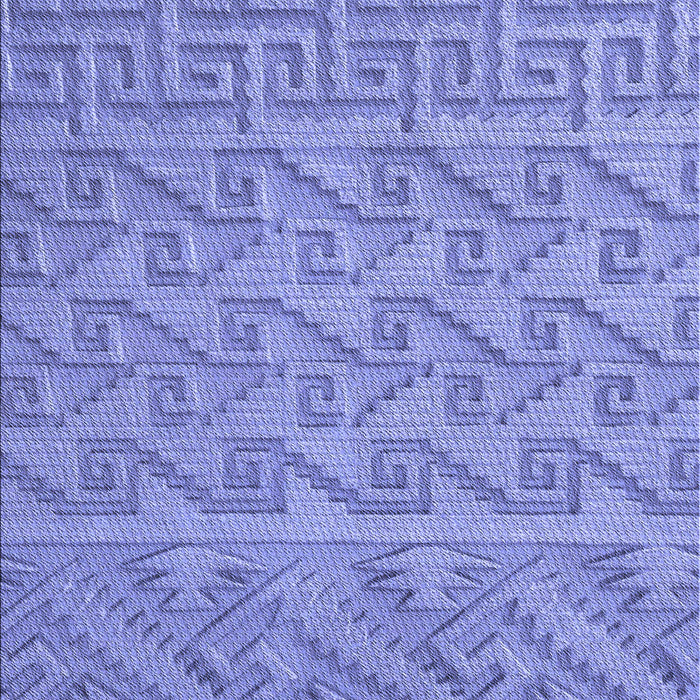 Machine Washable Transitional Denim Blue Rug, wshpat2797blu