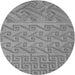 Square Patterned Smokey Gray Rug, pat2797gry