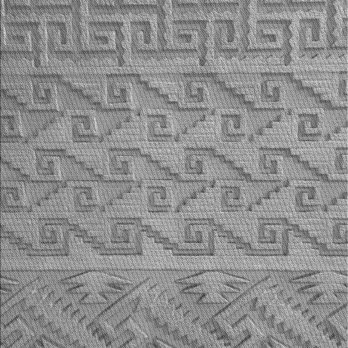 Machine Washable Transitional Smokey Gray Rug, wshpat2797gry