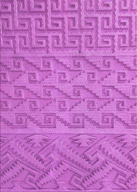 Machine Washable Transitional Bright Neon Pink Purple Rug, wshpat2797pur