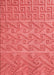 Machine Washable Transitional Red Rug, wshpat2797rd