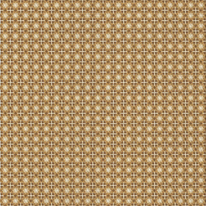 Round Patterned Dark Bisque Brown Rug, pat2798brn