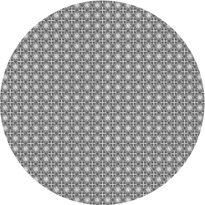 Square Patterned Silver Gray Rug, pat2798gry