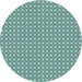 Square Patterned Tiffany Blue Rug, pat2798lblu