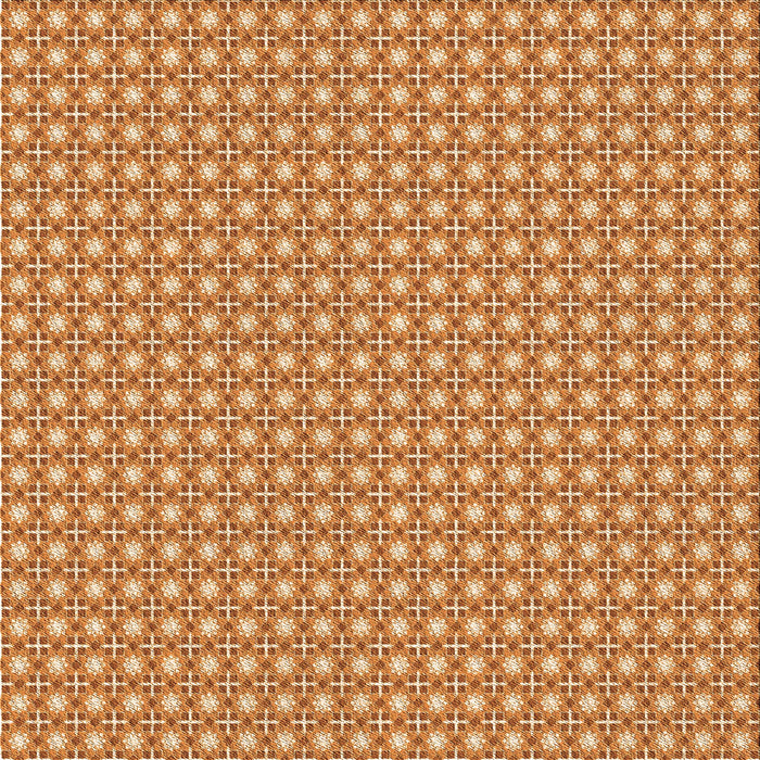 Round Patterned Yellow Orange Rug, pat2798org