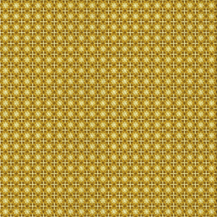 Round Patterned Bright Gold Yellow Rug, pat2798yw
