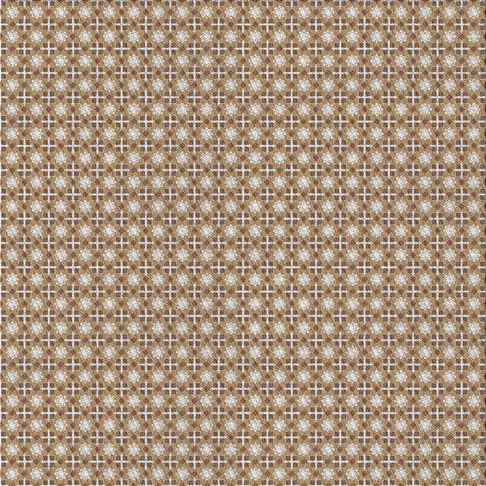 Square Patterned Sienna Brown Novelty Rug, pat2798