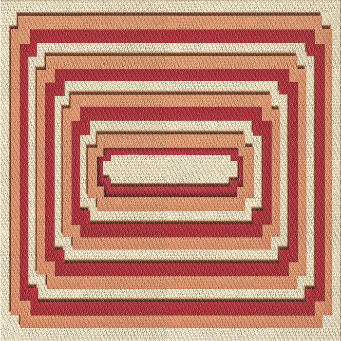 Round Machine Washable Transitional Red Rug, wshpat2799brn