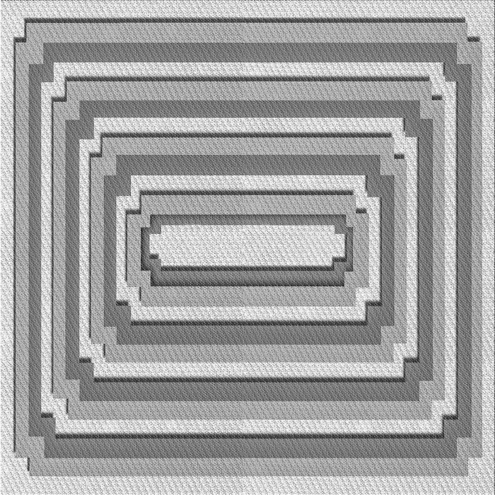 Round Patterned Platinum Gray Rug, pat2799gry