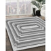 Machine Washable Transitional Platinum Gray Rug in a Family Room, wshpat2799gry