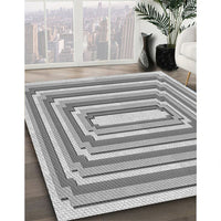 Patterned Platinum Gray Rug, pat2799gry