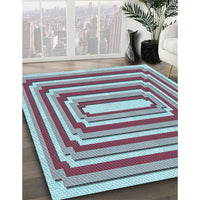 Patterned Blue Rug, pat2799lblu