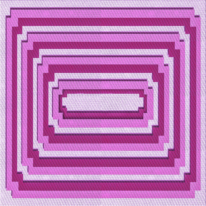 Round Machine Washable Transitional Neon Pink Rug, wshpat2799pur