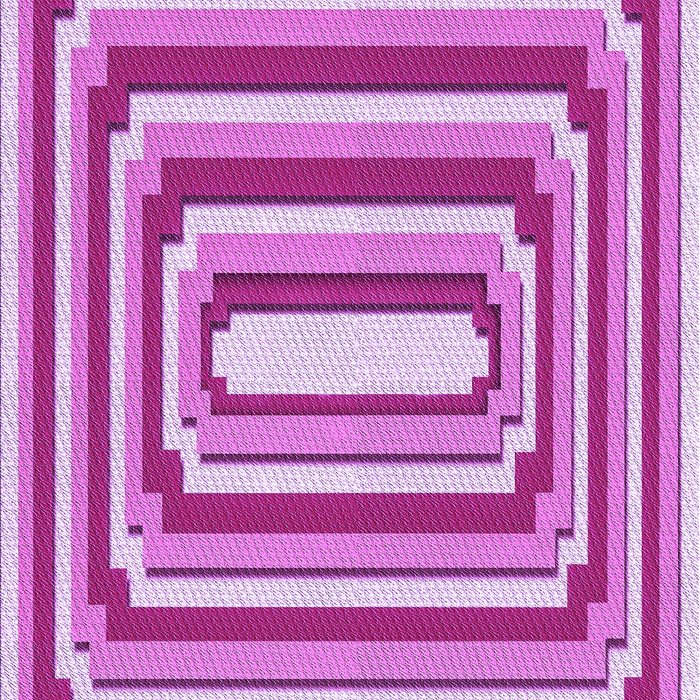 Machine Washable Transitional Neon Pink Rug, wshpat2799pur