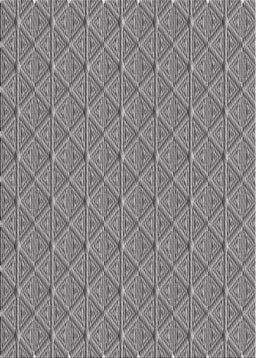 Patterned Gray Novelty Rug, pat27