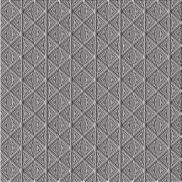 Square Patterned Gray Novelty Rug, pat27