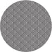 Sideview of Patterned Gray Novelty Rug, pat27