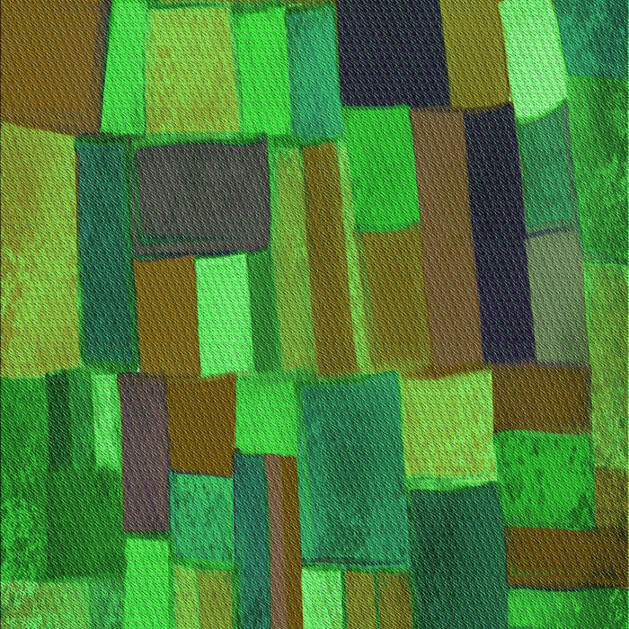 Patterned Army Green Rug, pat28grn