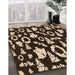 Patterned Light Copper Gold Rug in Family Room, pat280org