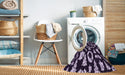 Machine Washable Transitional Deep Purple Rug in a Washing Machine, wshpat280pur