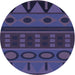 Square Patterned Slate Blue Rug, pat2800blu