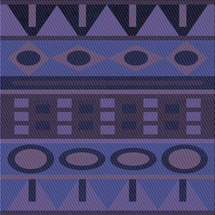 Round Patterned Slate Blue Rug, pat2800blu