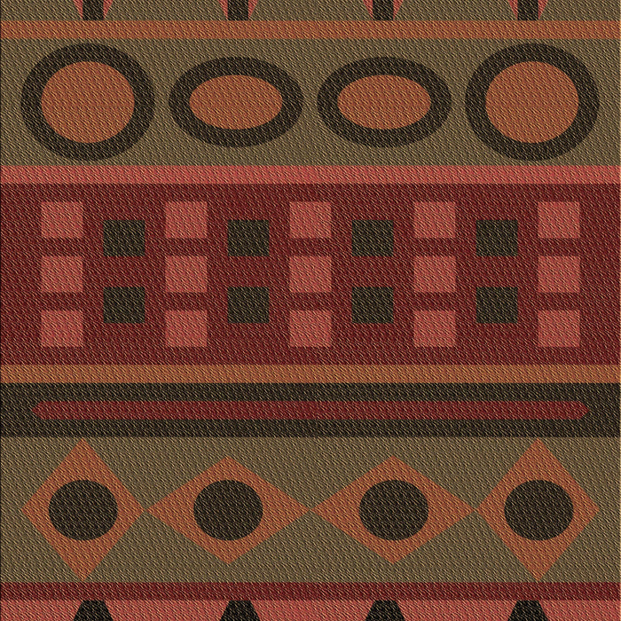 Patterned Saddle Brown Rug, pat2800brn