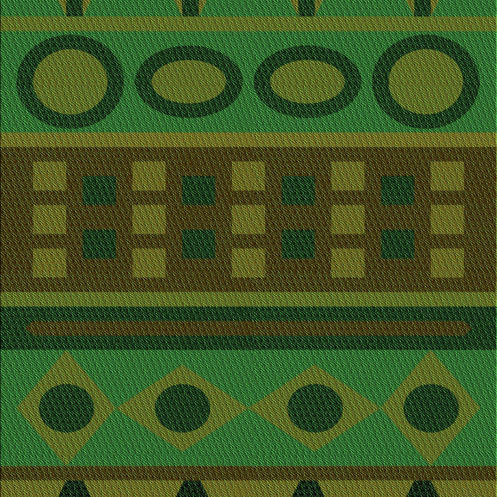 Patterned Dark Lime Green Rug, pat2800grn