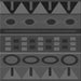 Round Patterned Gray Rug, pat2800gry