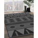 Patterned Gray Rug in Family Room, pat2800gry
