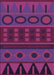 Patterned Magenta Pink Rug, pat2800pur