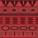 Round Patterned Red Rug, pat2800rd