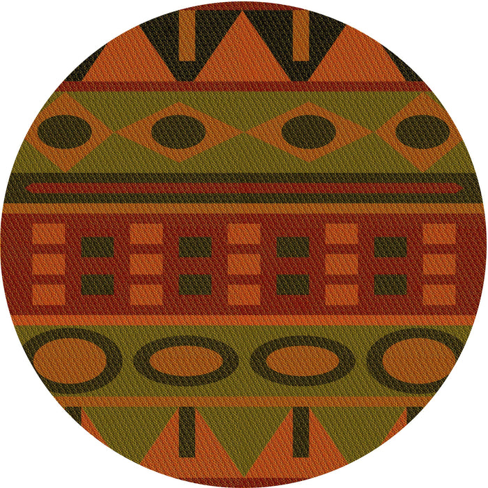 Square Patterned Tomato Red Rug, pat2800yw