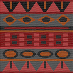 Sideview of Machine Washable Transitional Chestnut Brown Rug, wshpat2800